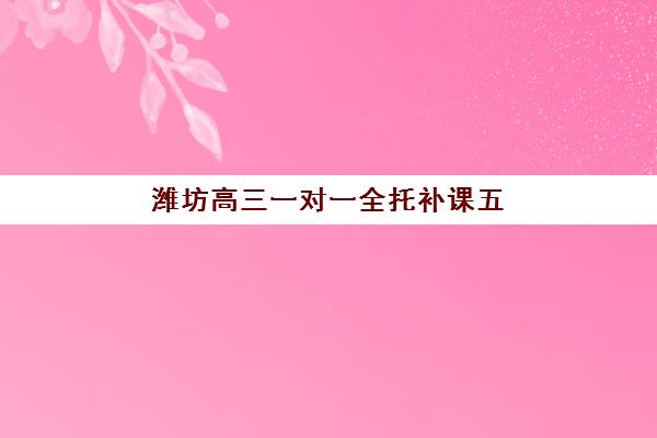 潍坊高三一对一全托补课五大机构用户反馈分析如何查?2025年真实口碑报告、择校技巧与避坑全指南 潍坊高三一对一全托补课五大机构用户反馈分析如何查?2025年真实口碑报告、择校技巧与避坑全指南