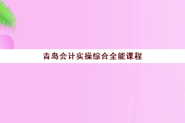 青岛会计实操综合全能课程辅导机构哪家强些?2025年最新权威排名、择校标准与成功案例解析 青岛会计实操综合全能课程辅导机构哪家强些?2025年最新权威排名、择校标准与成功案例解析