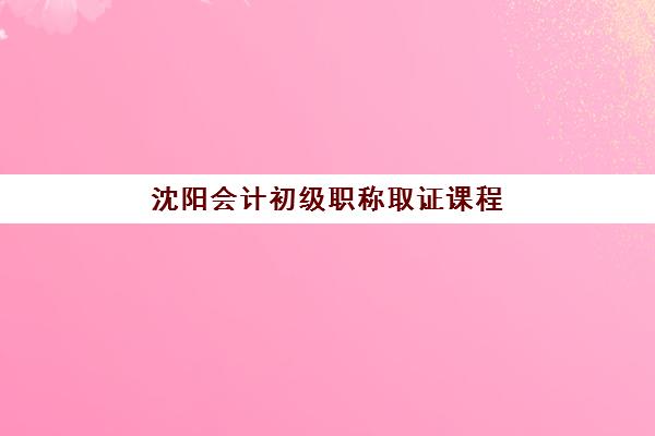 沈阳会计初级职称取证课程培训基地有哪些地方？2025年十大机构全对比与择校指南
