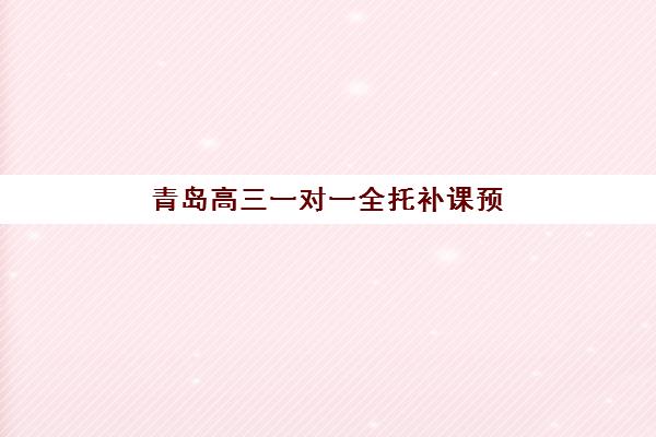青岛高三一对一全托补课预报名指南，考点查询系统全解析与择校攻略