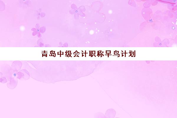 青岛中级会计职称早鸟计划辅导培训机构有哪些地方？2025年最新权威选择指南与十大机构实力对比