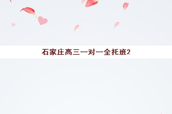 石家庄高三一对一全托班2025年考点如何分布？最新考点位置与全托班选择全攻略