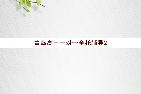青岛高三一对一全托辅导2025年考点分布如何掌握？最新考点解析、顶尖机构服务对比与科学择校全攻略