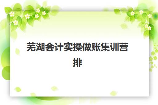 芜湖会计实操做账集训营排名前十名学校如何选择？2025年权威前十强榜单、择校标准与成功案例全攻略