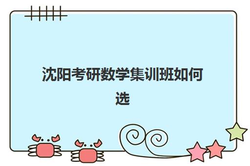 沈阳考研数学集训班如何选择？2025年最新机构实力排名与择校全攻略