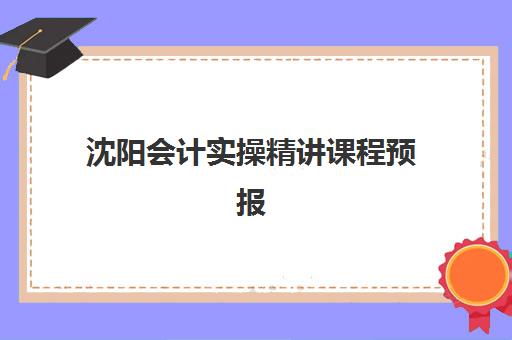 沈阳会计实操精讲课程预报名考点查询时间如何安排？2025年最新报名日程、考点分布与备考全攻略