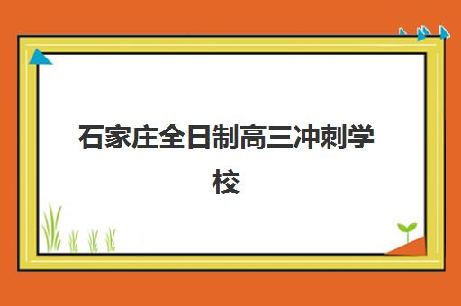 石家庄全日制高三冲刺学校报名确认时间表如何查询？2025年各机构时间表获取方法、报名流程与择校全攻略