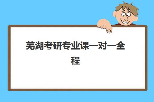 芜湖考研专业课一对一全程班如何选择？2025年权威机构排名、课程特色与个性化择校全攻略
