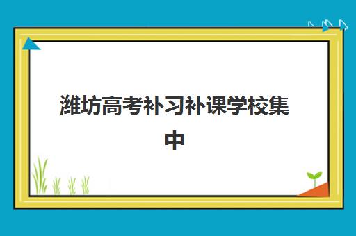 潍坊高考补习补课学校集中训练营在哪报名？2025年最新报名渠道、十大机构地址查询与科学择校全攻略