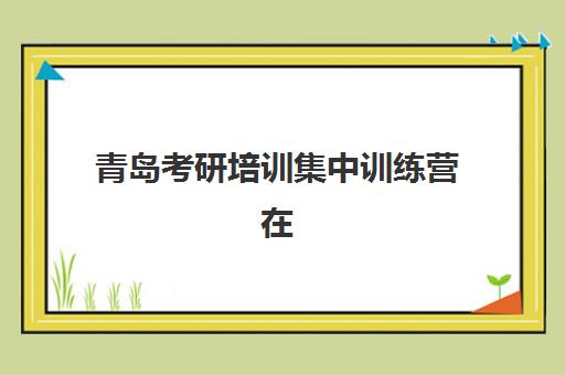 青岛考研培训集中训练营在哪个学校？全面盘点海文、峰研等机构校区位置、课程特色与选择指南