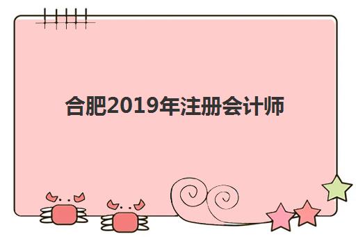 合肥2019年注册会计师精品课程预报名费用多少钱？最新收费标准与报名全攻略