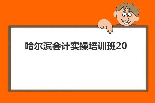 哈尔滨会计实操培训班2025年学习时长多久？课程安排与高效学习计划指南